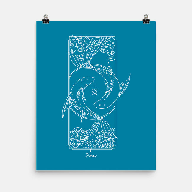 Dual Pisces-None-Matte-Poster-MaxoArt