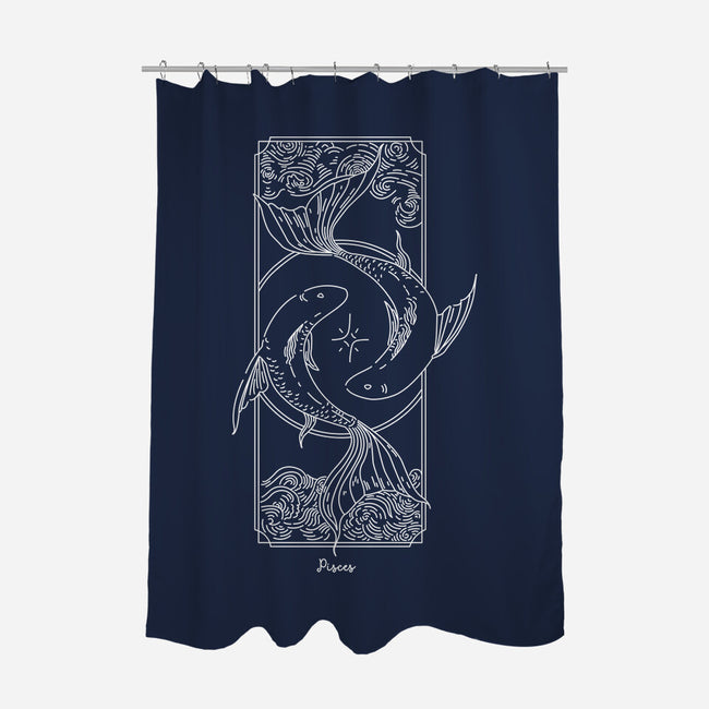 Dual Pisces-None-Polyester-Shower Curtain-MaxoArt