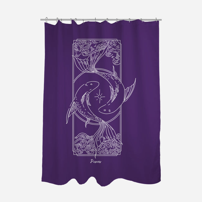 Dual Pisces-None-Polyester-Shower Curtain-MaxoArt