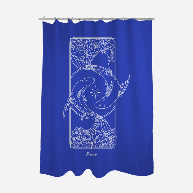 Dual Pisces-None-Polyester-Shower Curtain-MaxoArt