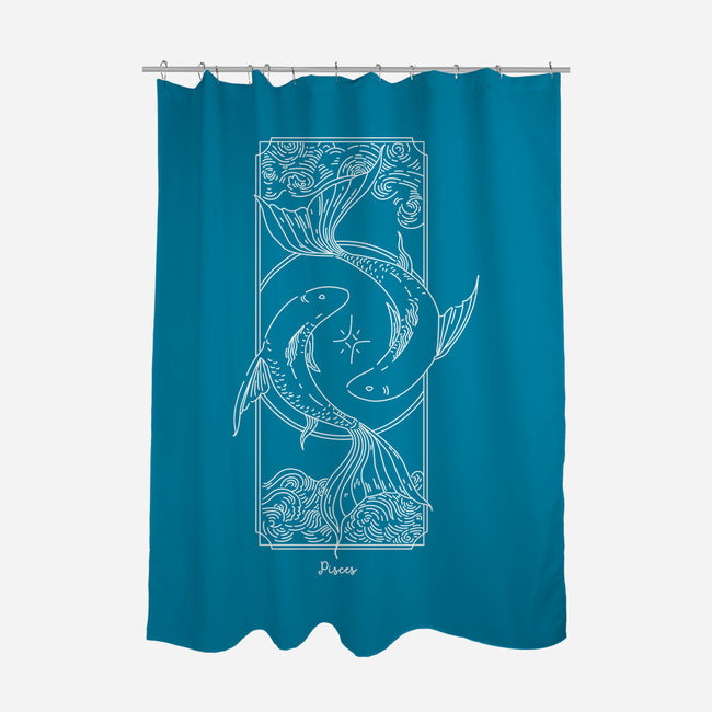 Dual Pisces-None-Polyester-Shower Curtain-MaxoArt