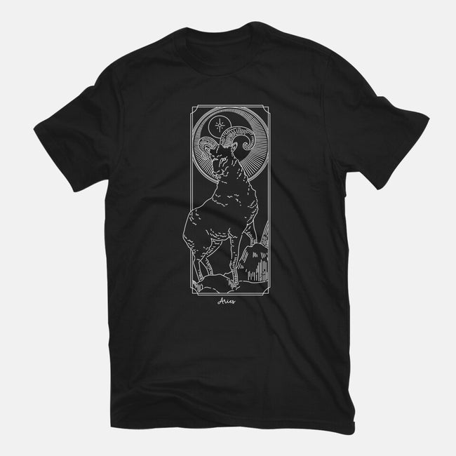 Fiery Aries-Mens-Premium-Tee-MaxoArt