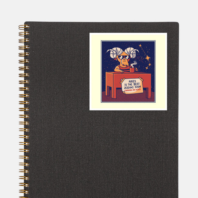 Aries The Best Sign-None-Glossy-Sticker-raffaus