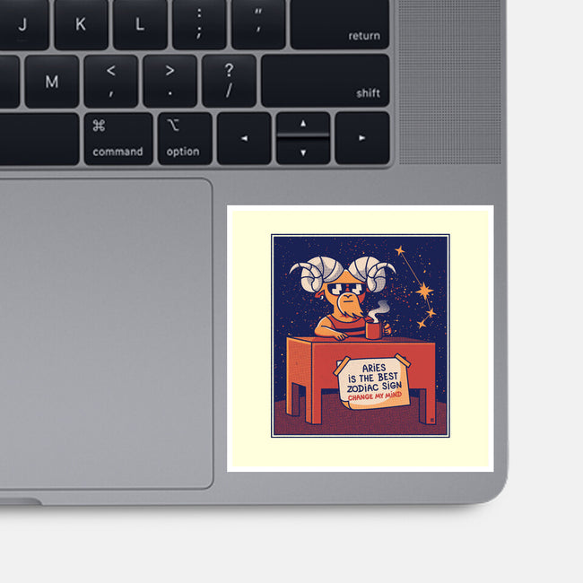 Aries The Best Sign-None-Glossy-Sticker-raffaus