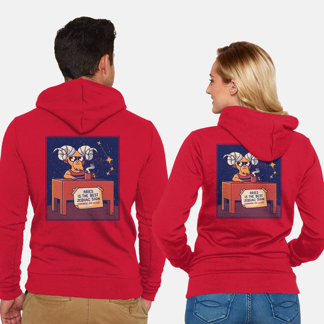 Aries The Best Sign-Unisex-Zip-Up-Sweatshirt-raffaus