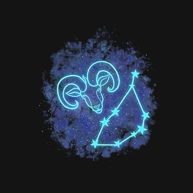 Capricorn Neon Constellation-Mens-Basic-Tee-nickzzarto