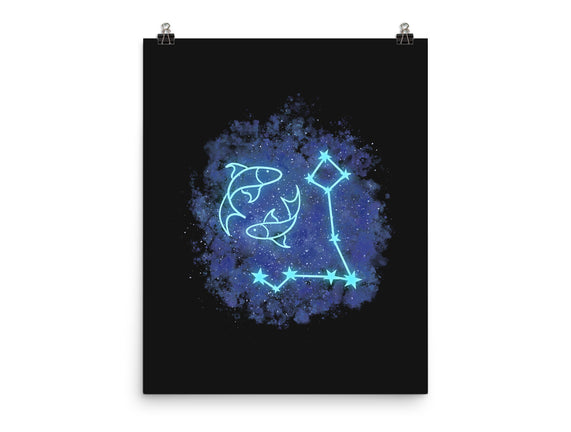 Pisces Neon Constellation
