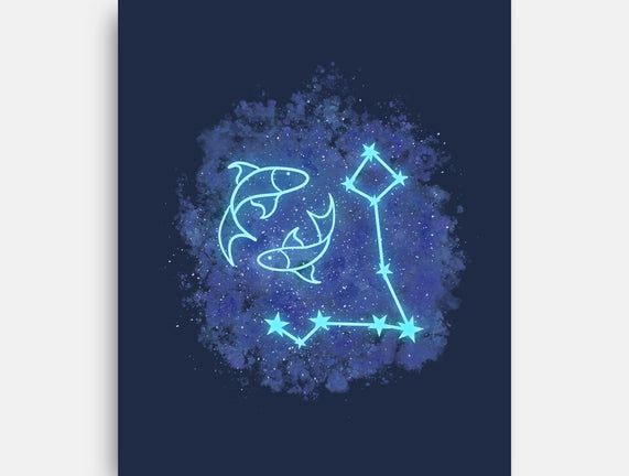 Pisces Neon Constellation
