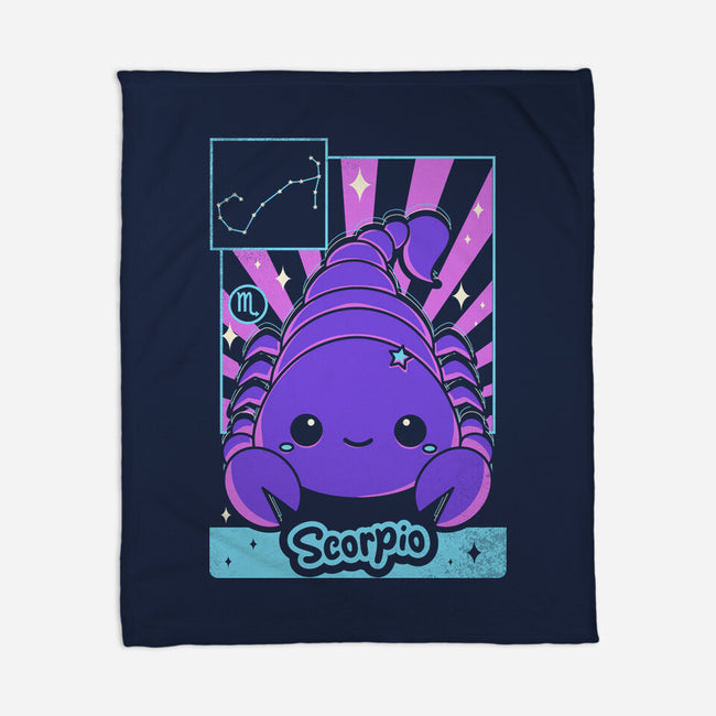 Kawaii Zodiac Scorpio-None-Fleece-Blanket-Donnie