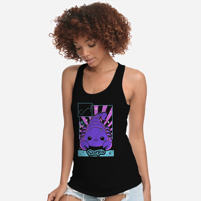Kawaii Zodiac Scorpio-Womens-Racerback-Tank-Donnie