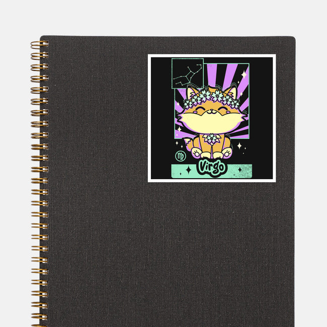 Kawaii Zodiac Virgo-None-Glossy-Sticker-Donnie