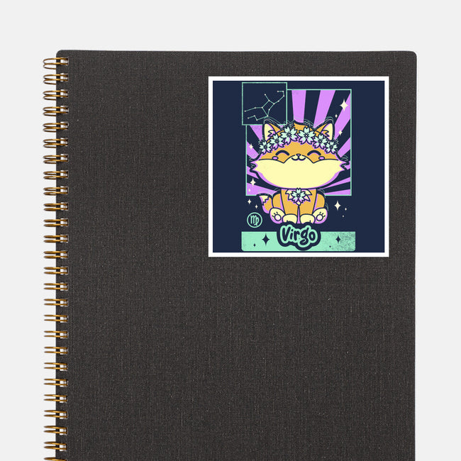 Kawaii Zodiac Virgo-None-Glossy-Sticker-Donnie