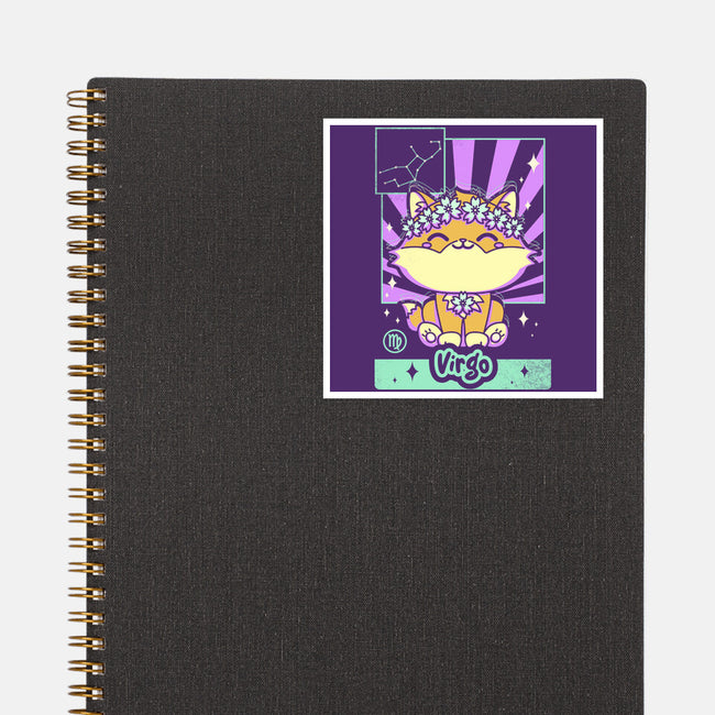 Kawaii Zodiac Virgo-None-Glossy-Sticker-Donnie