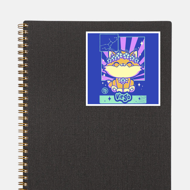 Kawaii Zodiac Virgo-None-Glossy-Sticker-Donnie