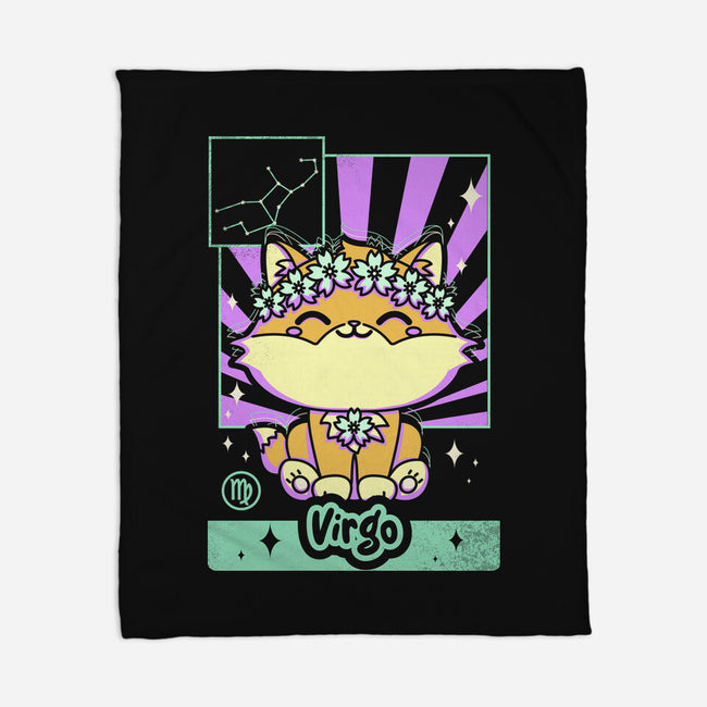 Kawaii Zodiac Virgo-None-Fleece-Blanket-Donnie