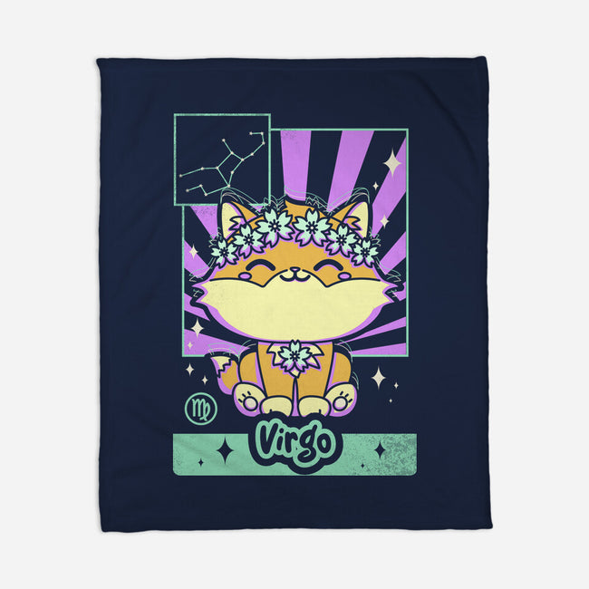 Kawaii Zodiac Virgo-None-Fleece-Blanket-Donnie