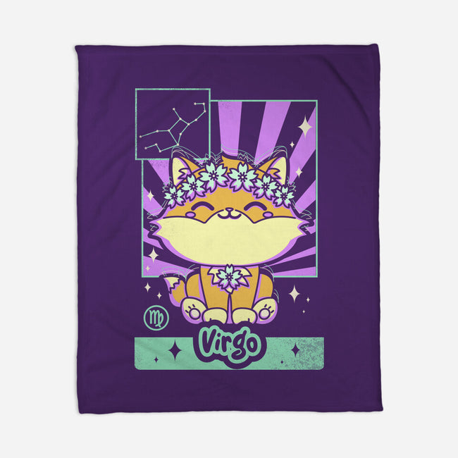 Kawaii Zodiac Virgo-None-Fleece-Blanket-Donnie