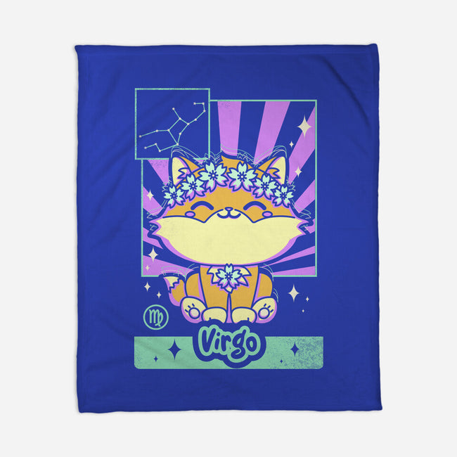 Kawaii Zodiac Virgo-None-Fleece-Blanket-Donnie