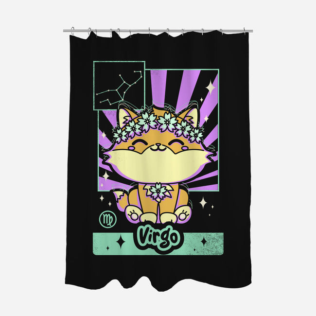 Kawaii Zodiac Virgo-None-Polyester-Shower Curtain-Donnie