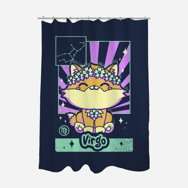 Kawaii Zodiac Virgo-None-Polyester-Shower Curtain-Donnie