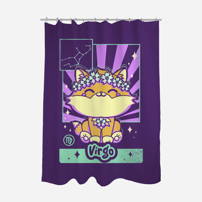 Kawaii Zodiac Virgo-None-Polyester-Shower Curtain-Donnie