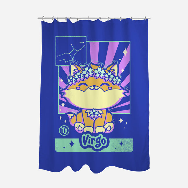 Kawaii Zodiac Virgo-None-Polyester-Shower Curtain-Donnie