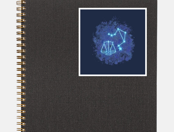 Libra Neon Constellation