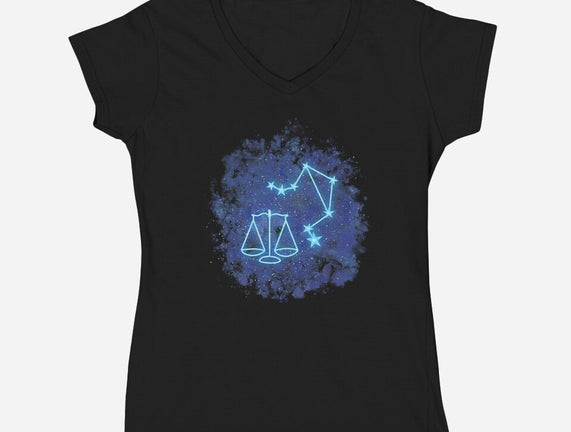 Libra Neon Constellation