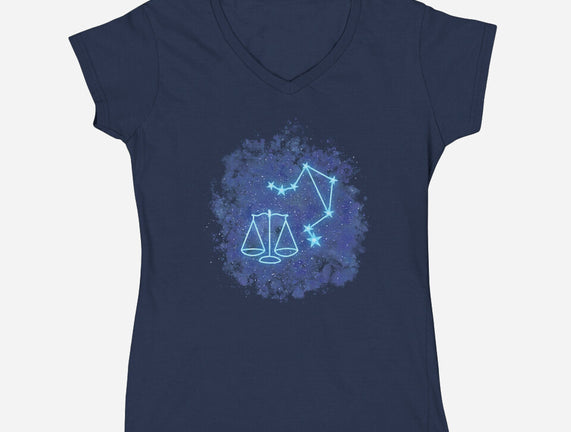 Libra Neon Constellation