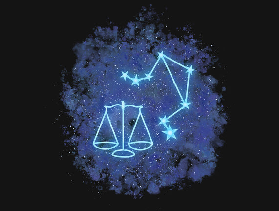 Libra Neon Constellation