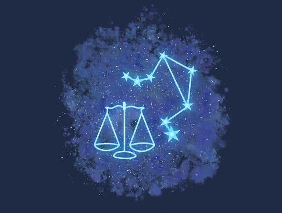 Libra Neon Constellation