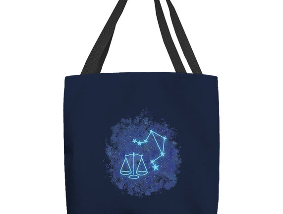 Libra Neon Constellation