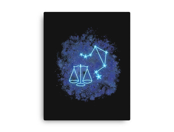 Libra Neon Constellation