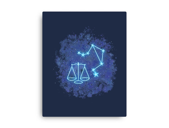Libra Neon Constellation