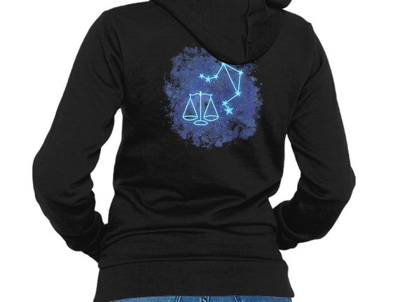 Libra Neon Constellation