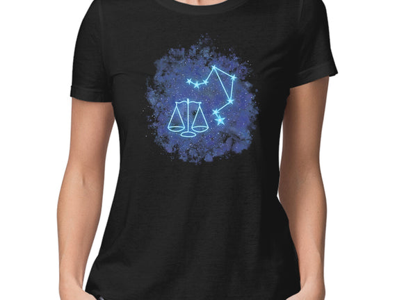 Libra Neon Constellation