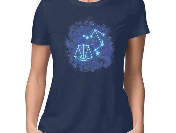 Libra Neon Constellation