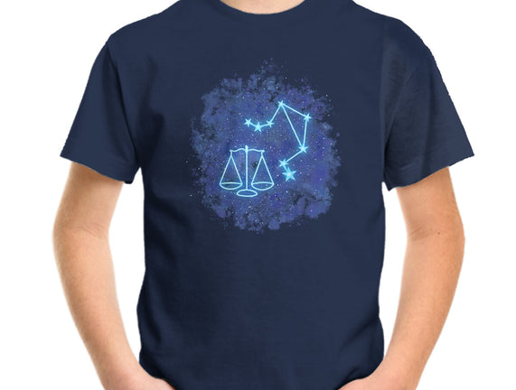 Libra Neon Constellation