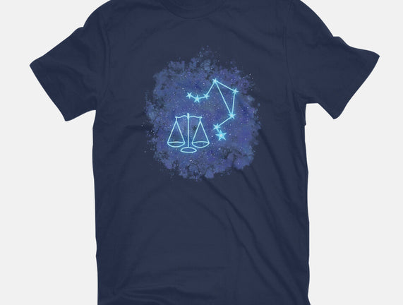 Libra Neon Constellation