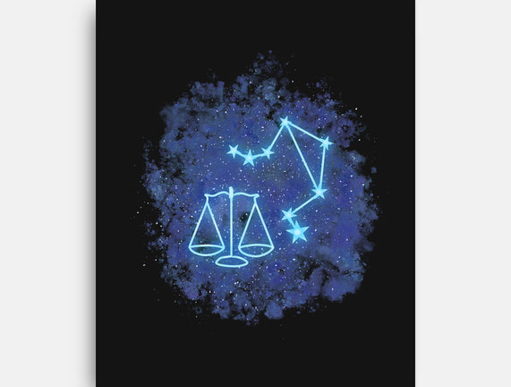 Libra Neon Constellation