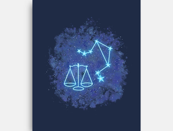 Libra Neon Constellation