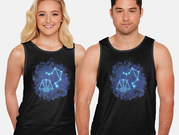 Libra Neon Constellation