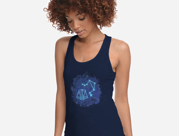Libra Neon Constellation
