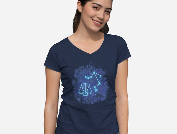 Libra Neon Constellation