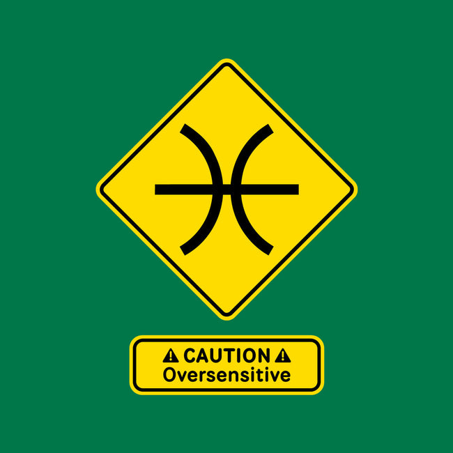 Caution Oversensitive-None-Removable Cover w Insert-Throw Pillow-imisko