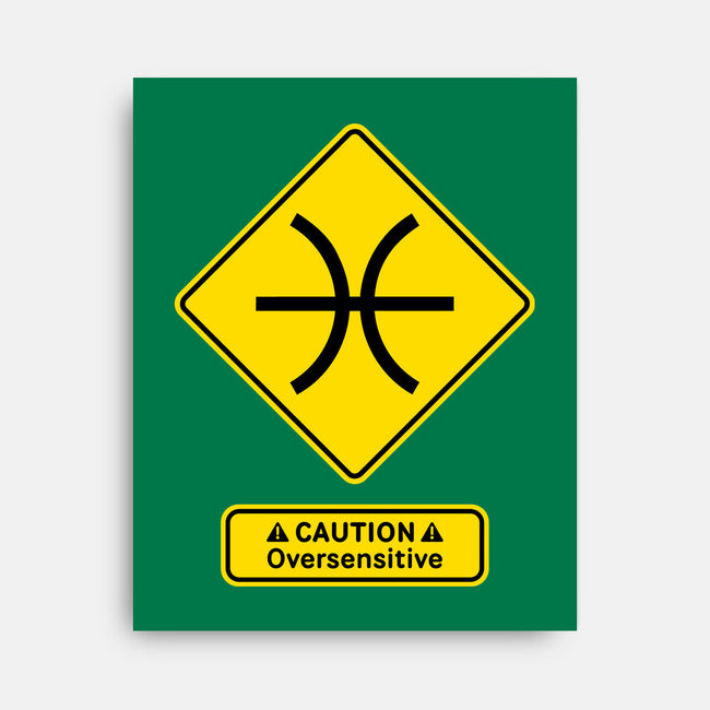 Caution Oversensitive-None-Stretched-Canvas-imisko