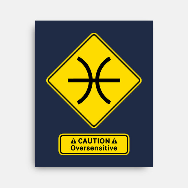 Caution Oversensitive-None-Stretched-Canvas-imisko
