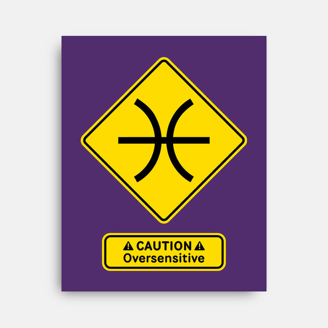 Caution Oversensitive-None-Stretched-Canvas-imisko