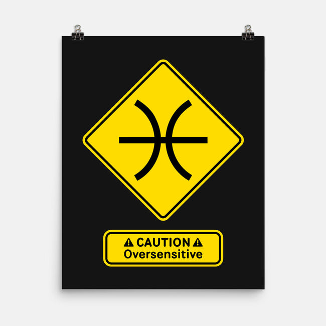 Caution Oversensitive-None-Matte-Poster-imisko