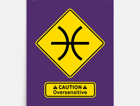 Caution Oversensitive